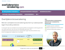 Tablet Screenshot of overlijdensrisicoverzekering.com